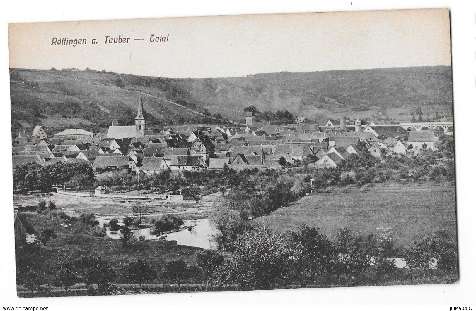 ROTHENBURG ROTTINGEN A TAUBER (Allemagne) Total Vue Générale - Rothenburg O. D. Tauber