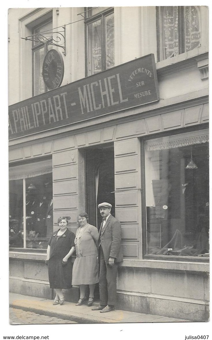 BELGIQUE Carte Photo Devanture Commerce Vetements PHILLIPART MICHEL Saint Gilles ? - Sonstige & Ohne Zuordnung