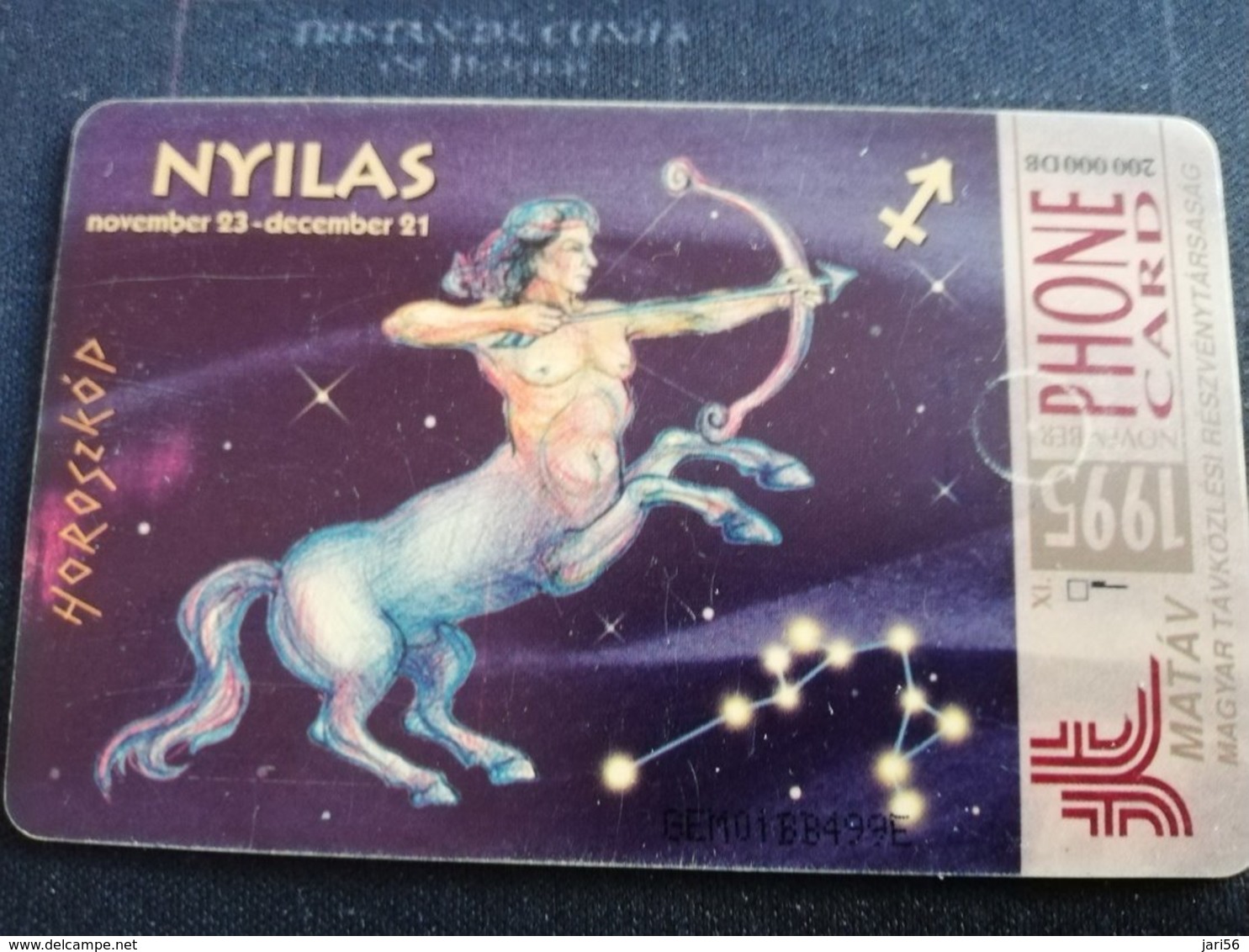 HONGARIA   COMPLETE SET CHIPCARDS HOROSCOPE ZODIAC 12 CARDS      **850**