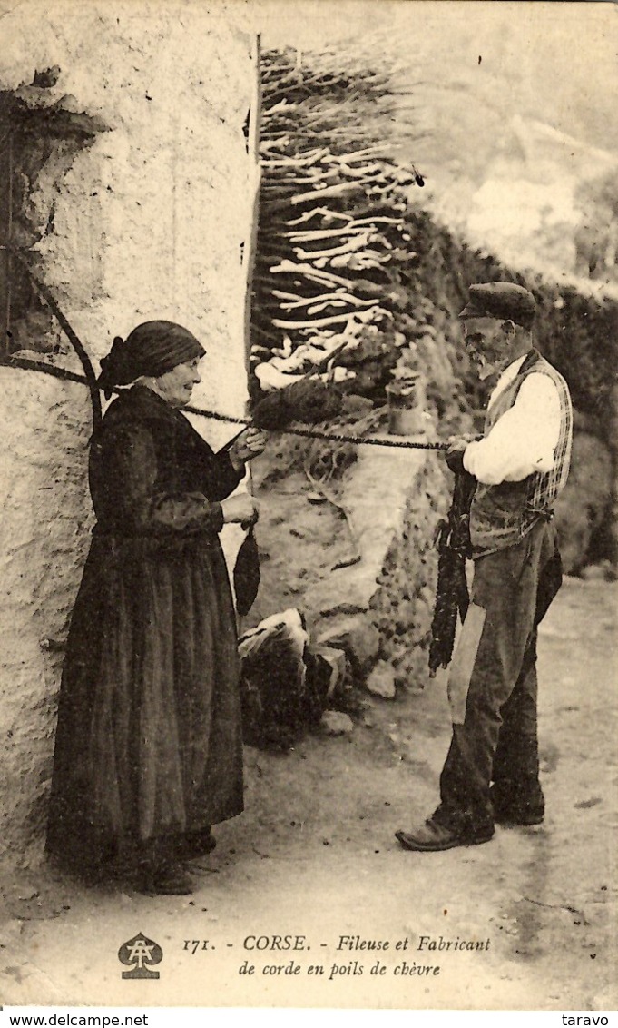 CORSE -  FILEUSE ET FABRICANT DE CORDE EN POILS DE CHEVRE - Andere & Zonder Classificatie