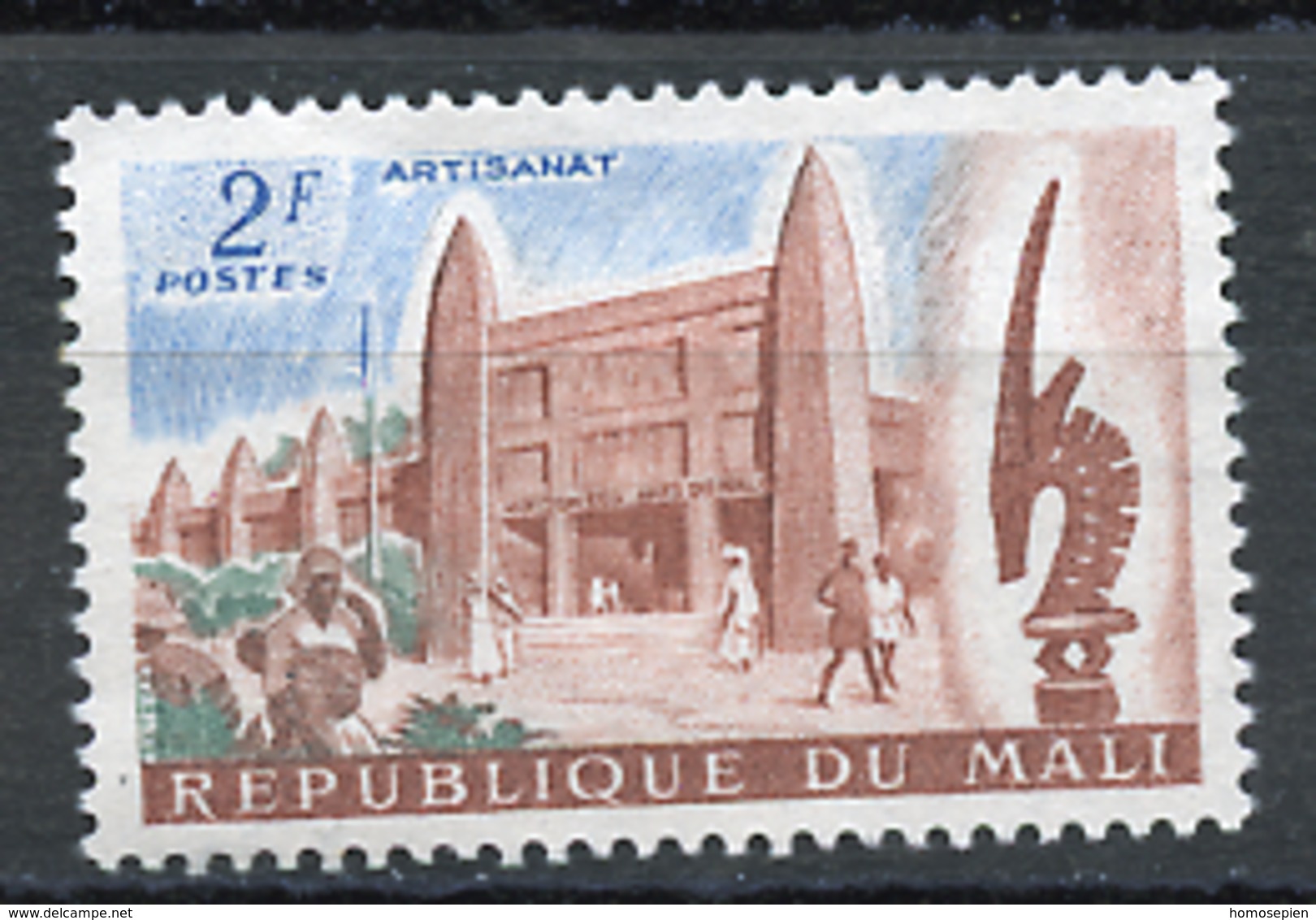 Mali 1961 Y&T N°18 - Michel N°32 Nsg - 2f Artisanat - Malí (1959-...)