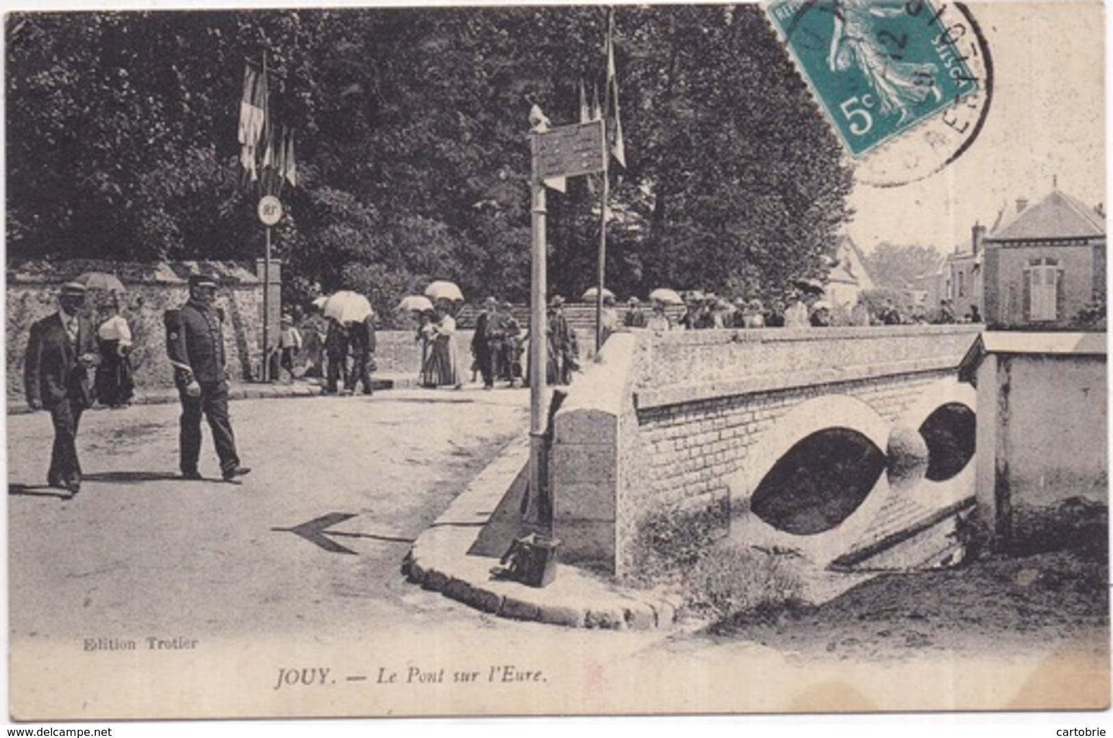 Dépt 28 - JOUY - Le Pont Sur L'Eure - Très Animée - Jouy