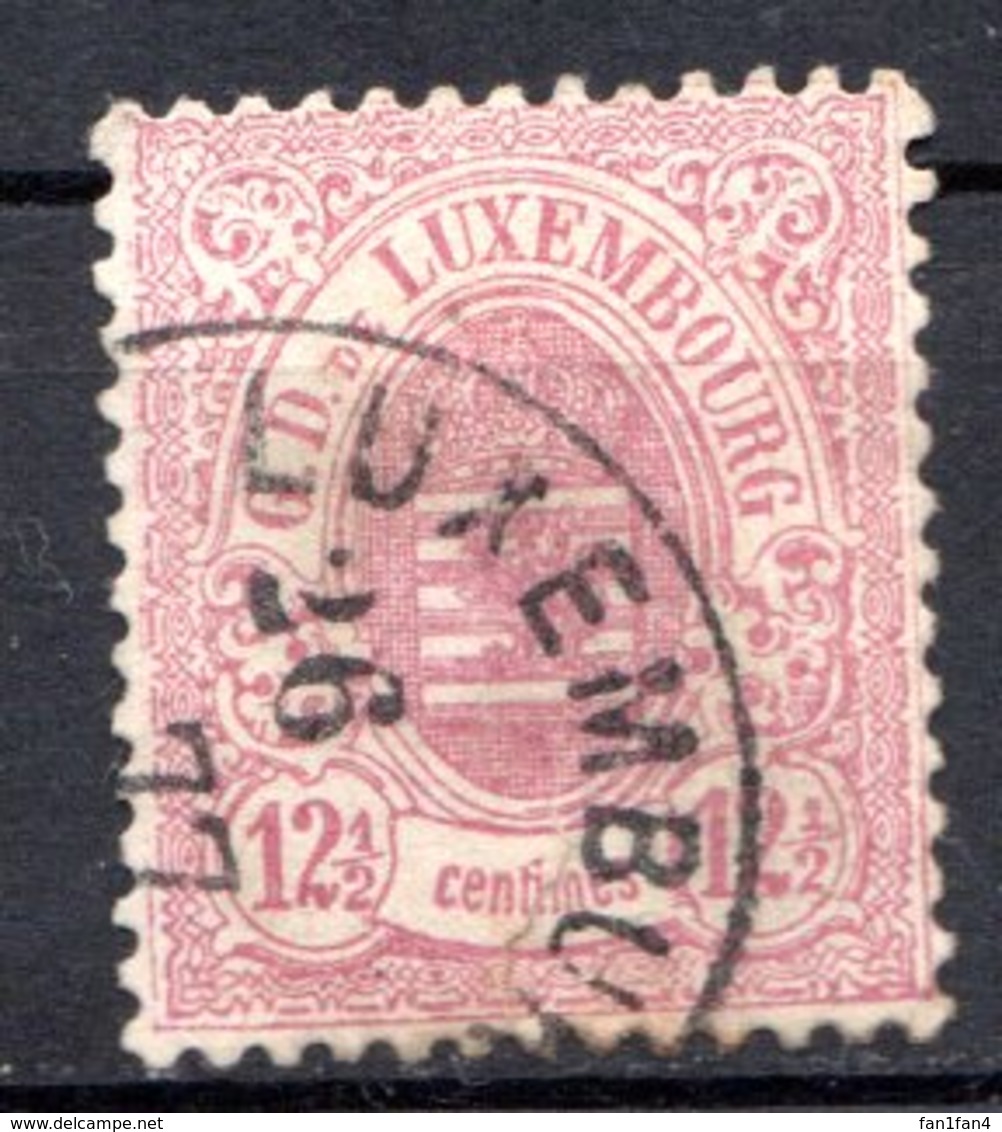 LUXEMBOURG - 1874-80 - N° 31 - 12 C. 1/2 Rose - (Armoiries) - 1882 Allégorie