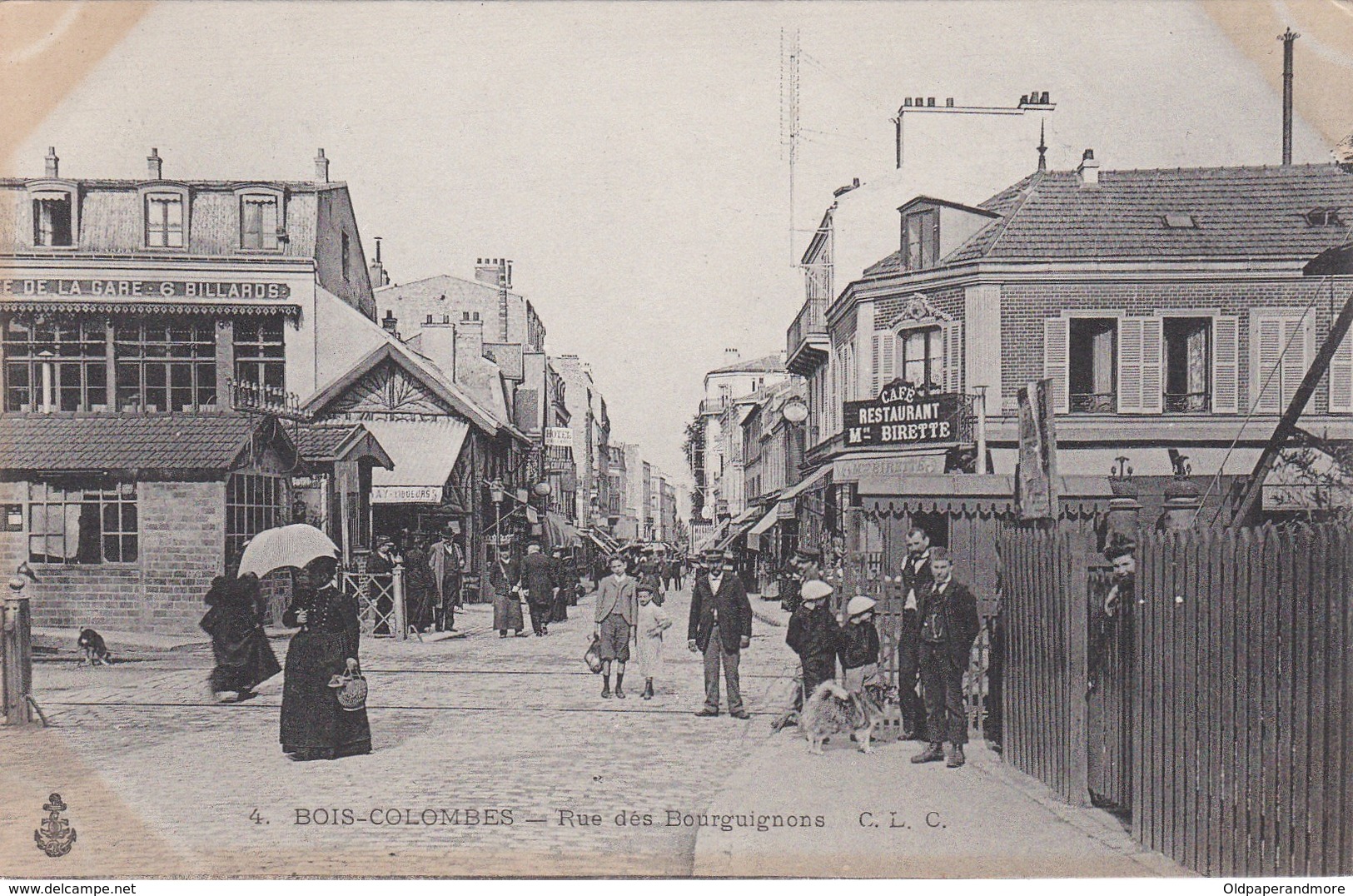 FRANCE - CARTE POSTALE  - BOIS COLOMBES - RUE DES BOURGUIGNONS - Colombes