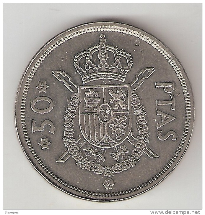 Spain  50 Pesetas  1975 ( 78)    Km 809    Xf - 50 Pesetas