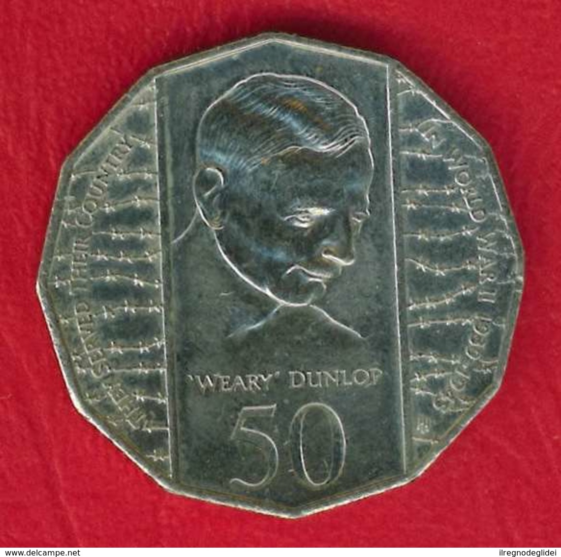 AUSTRALIA - 1995 AUSTRALIAN 50 CENT COIN - WEARY DUNLOP WORLD WAR II - 50 Cents
