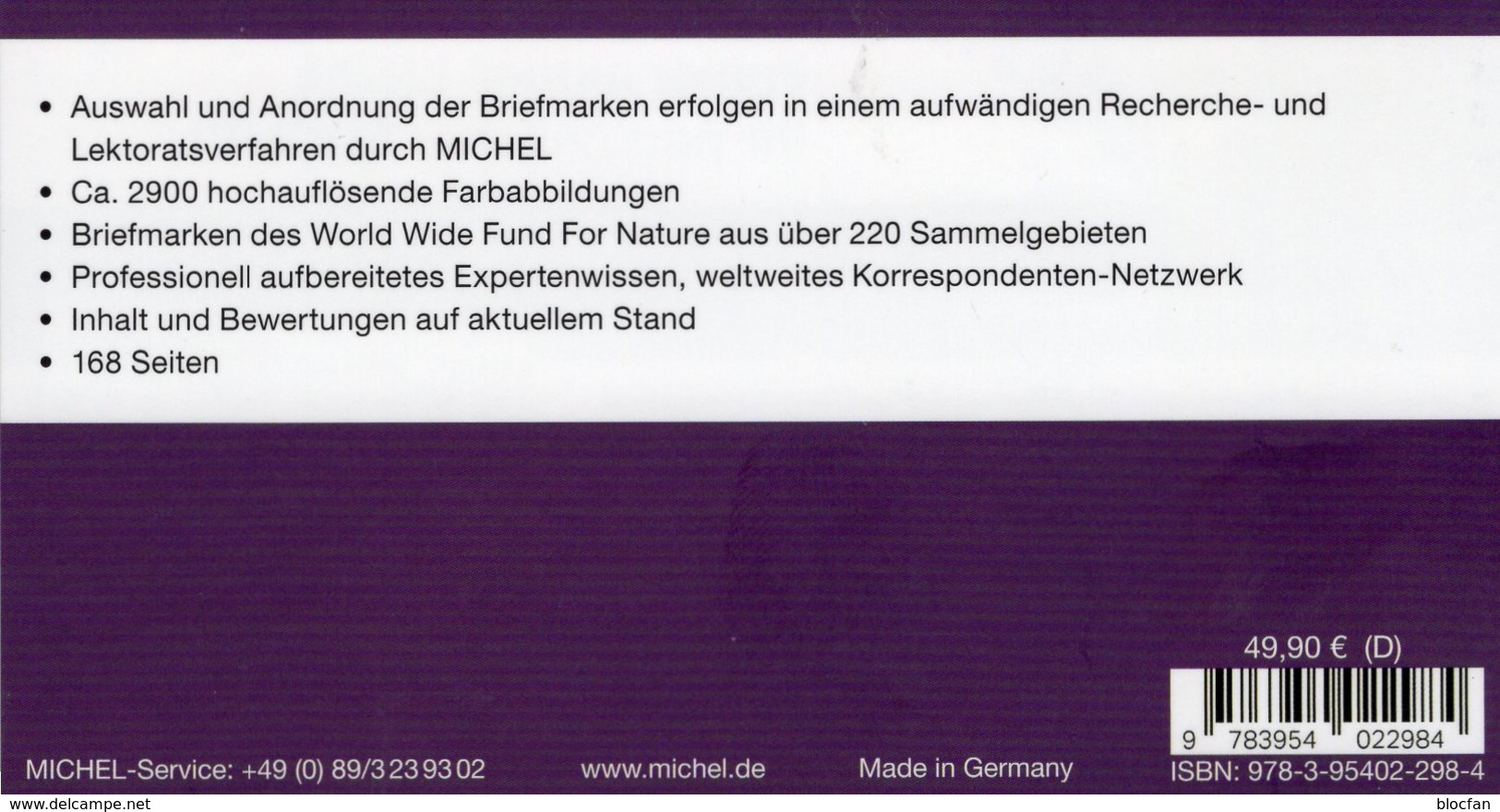 Natur-/Tierschutz MICHEL 2020 ** 50€ WWF Topic Stamp Catalogue Of World Wide Fund For Nature ISBN 978-3-95402-298-4 - Animals