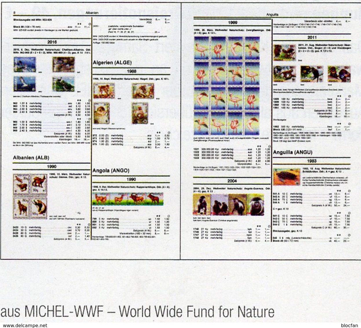 Natur-/Tierschutz MICHEL 2020 ** 50€ WWF Topic Stamp Catalogue Of World Wide Fund For Nature ISBN 978-3-95402-298-4 - Animales