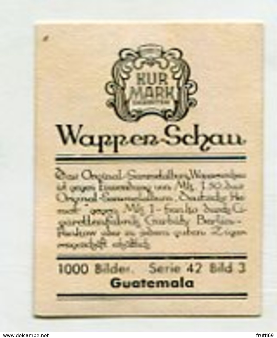 SB08150 Kurmark - Wappen-Schau - Serie 42 Bild 3 Guatemala - Sigarette (marche)