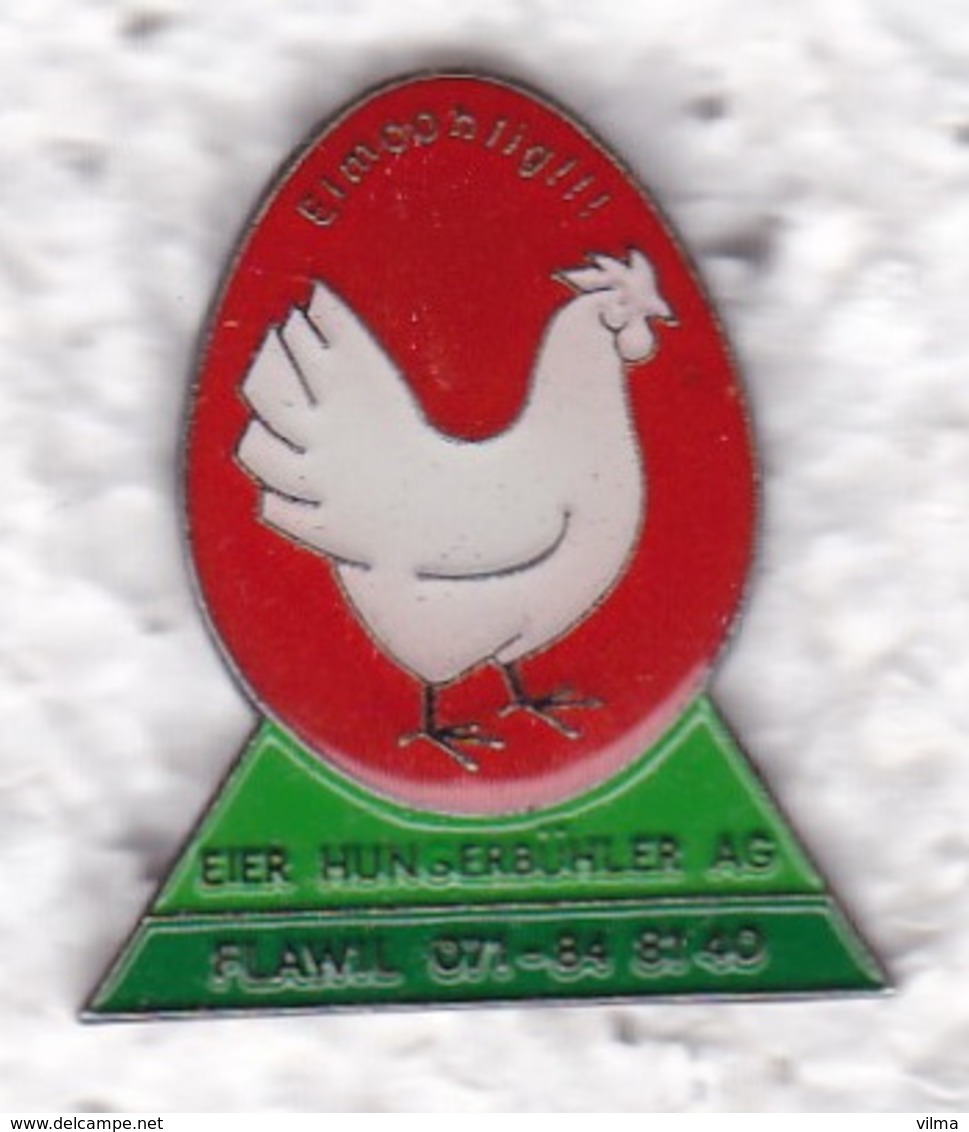 Pin's Oeuf Poule Allemand Allemagne - Animaux