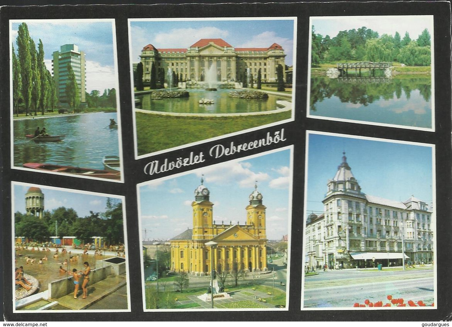 Greetings From Debrecen - Direction La France, Timbre De 1963 - Hongrie