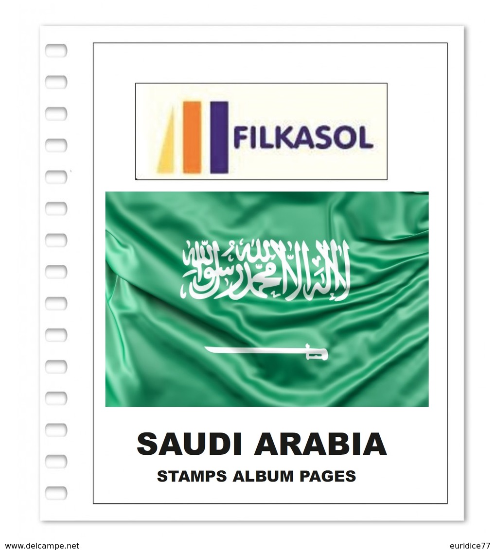 SAUDI ARABIA STAMPS ALBUM PAGES 1934-2010 - PDF FILE PRINTABLE (203 ILUSTRATED PAGES) - Spanish