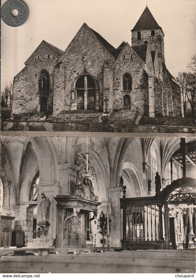 89 - 5 TRES BELLES CARTES POSTALES SEMI MODERNES DE  L'EGLISE DE COURLON SUR L'YONNE - Sonstige & Ohne Zuordnung