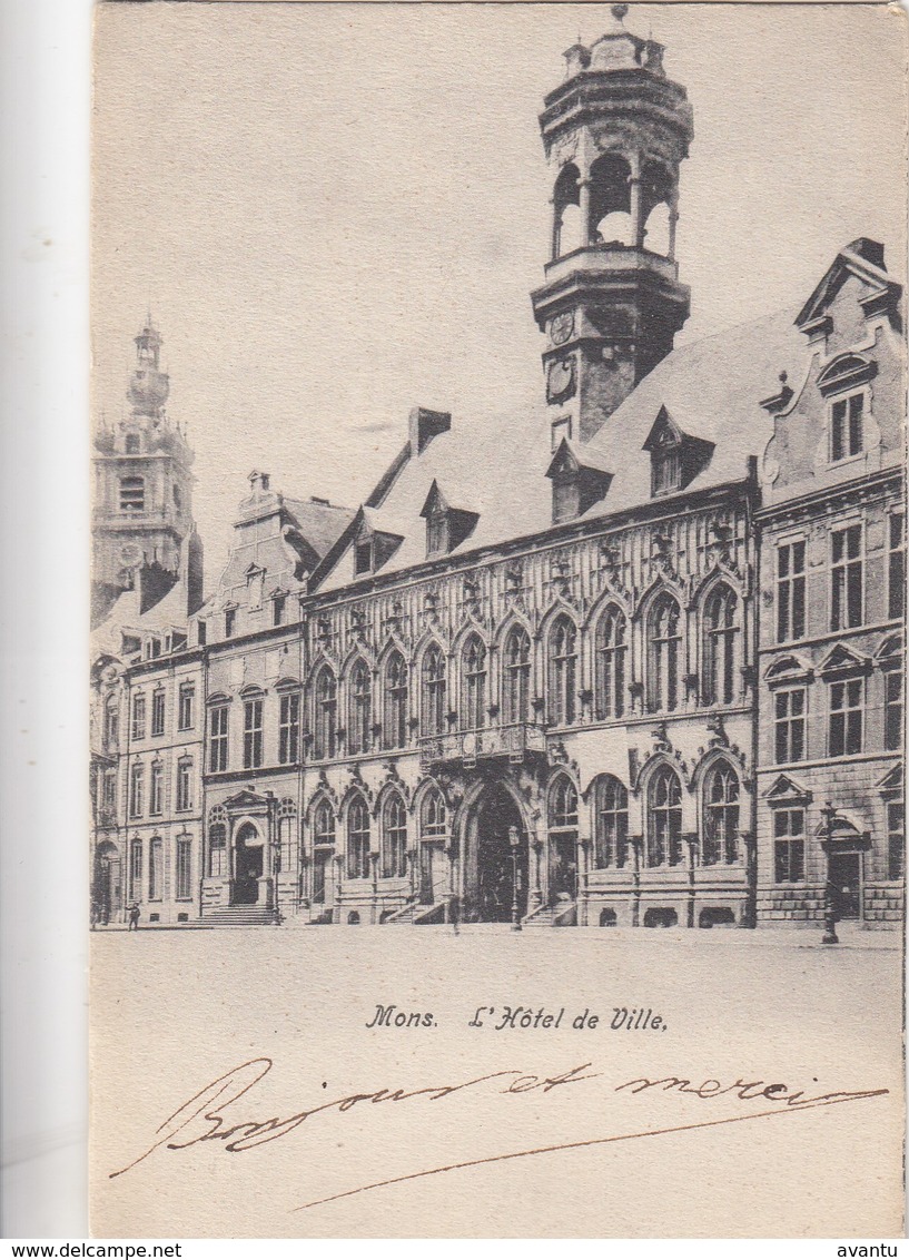 MONS / HOTEL DE VILLE  1900  PRECURSEUR - Mons