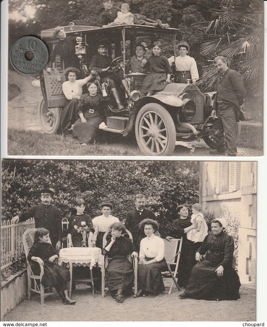 44 - 2  Cartes Postales Anciennes De La Famille HARDIAUX A Nantes Trentemoult  "Importateur De Tapioca" - Nantes