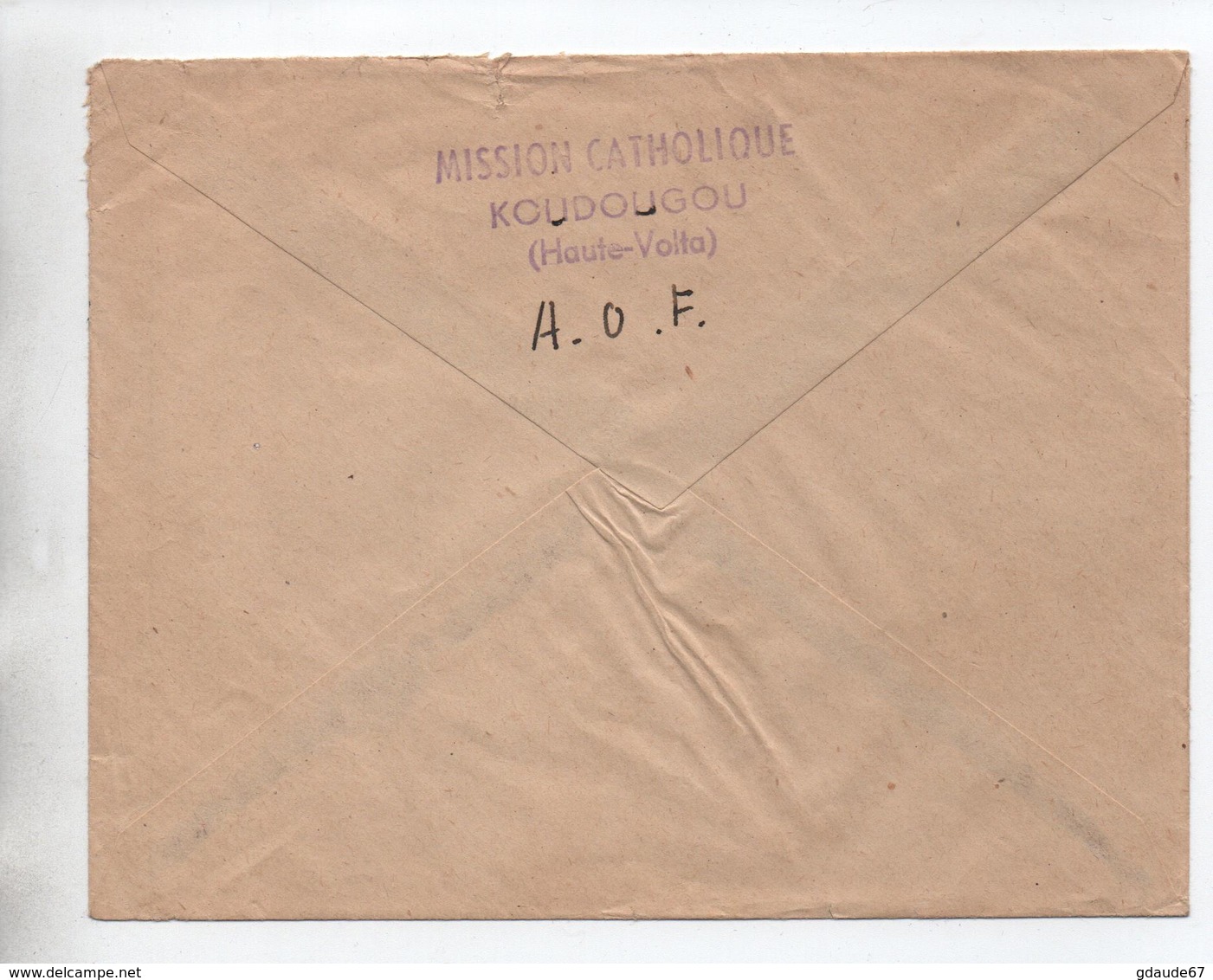 1953 - ENVELOPPE De KOUDOUGOU (HAUTE VOLTA / AOF) - Briefe U. Dokumente