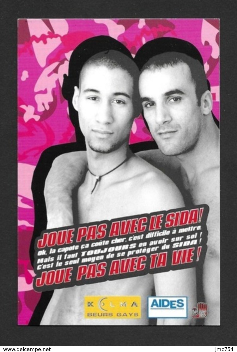 CPM.   SIDA.   AIDES.   Kelma.org  "le Site Des Beurs Gays".    Postcard. - Santé