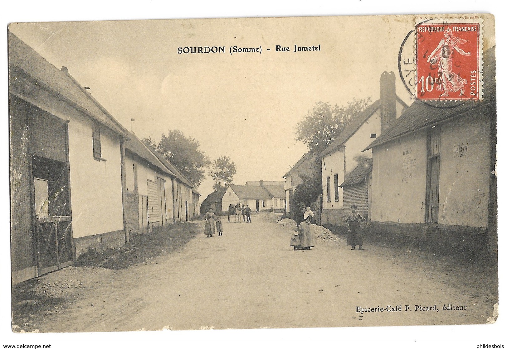 SOMME  SOURDON  Rue Jametel - Otros & Sin Clasificación