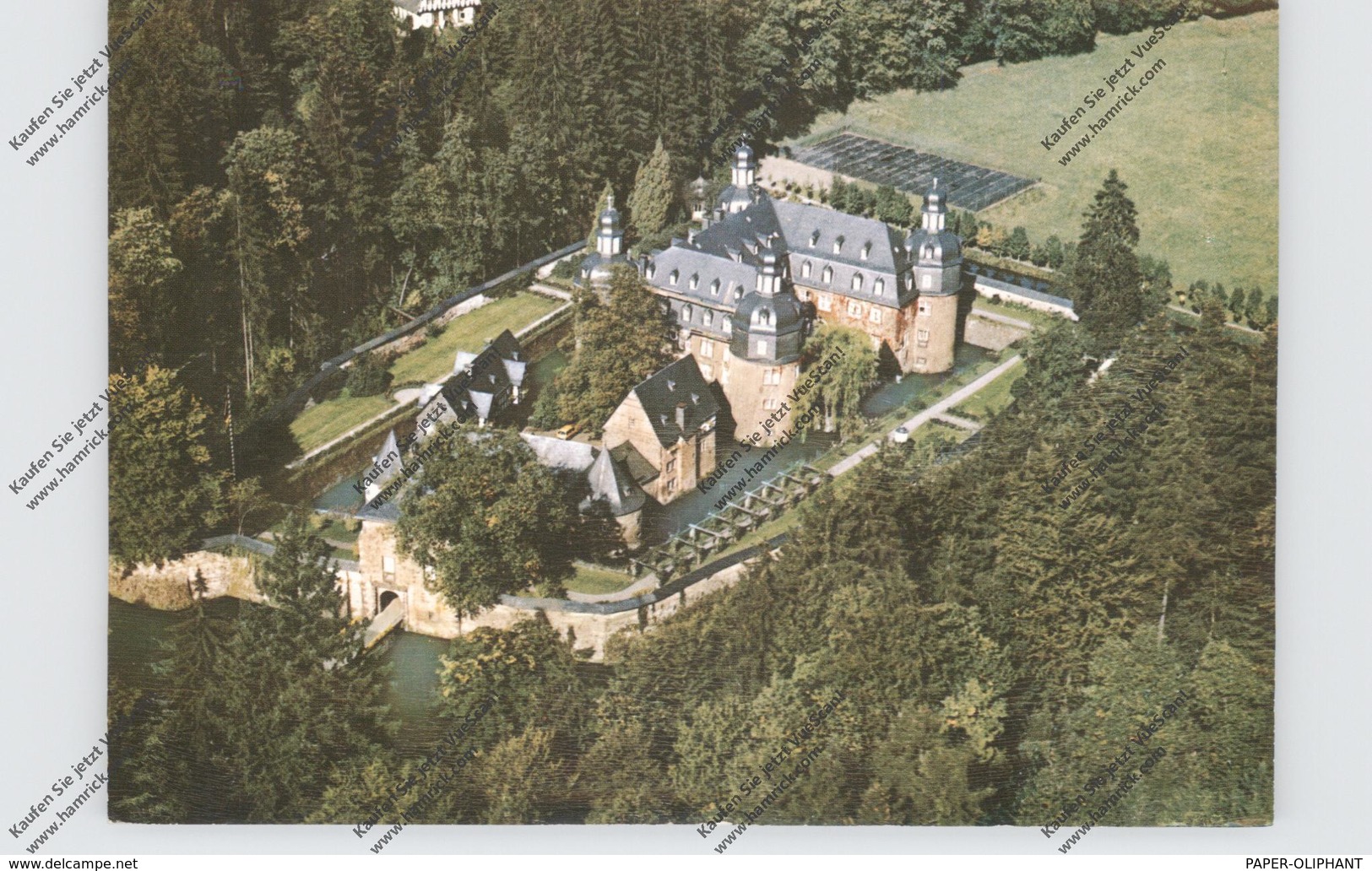 5242 KIRCHEN - FRIESENHAGEN, Schloß Krottorf, Luftaufnahme 1965, Rücks. Leichte Abschürfung - Kirchen