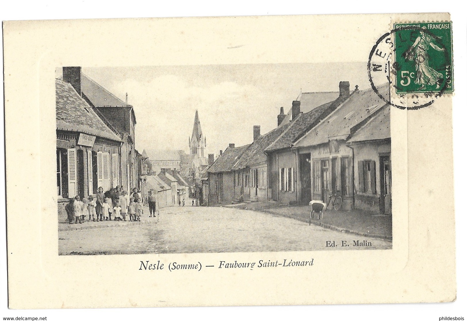 SOMME  NESLE   Faubourg Saint Leonard - Nesle