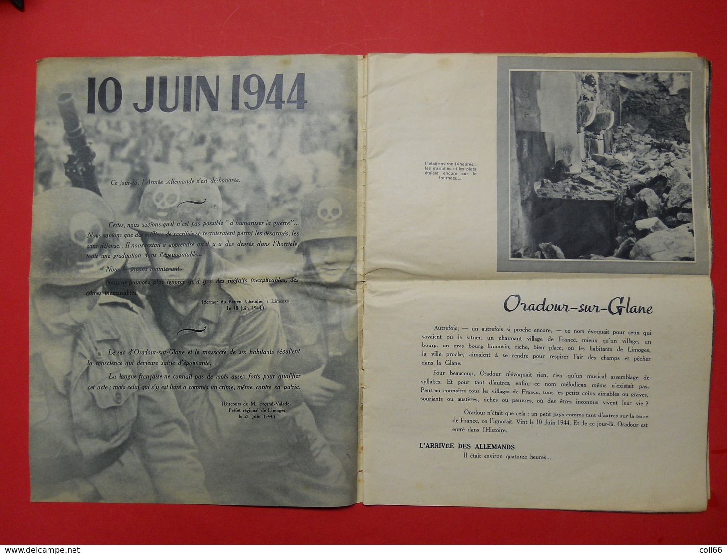 Ww2 Oradour Sur Glane 1944 Souviens-Toi Remember Massacre Division SS Das Reich Photos Gamet & Naulleau Hélio Bellecour - Français