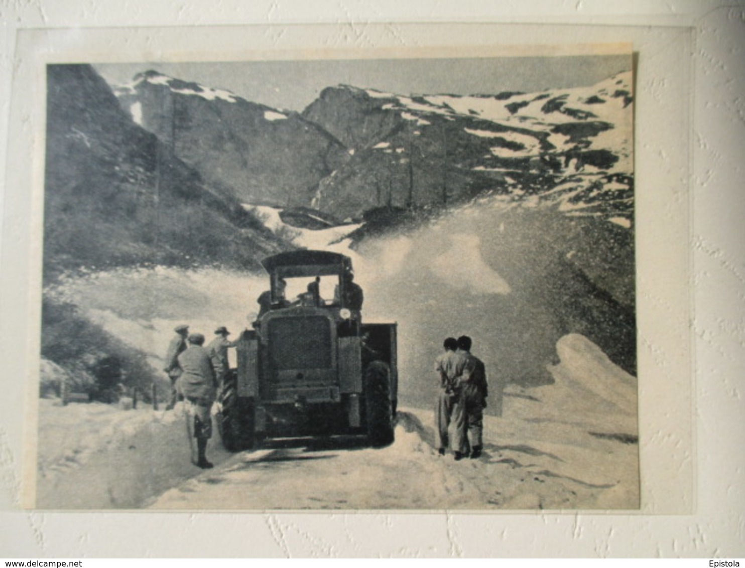 Val D'Isère - Concours De Chasse Neige - Tracteur De Neige - Coupure De Presse De 1948 - Tracteurs