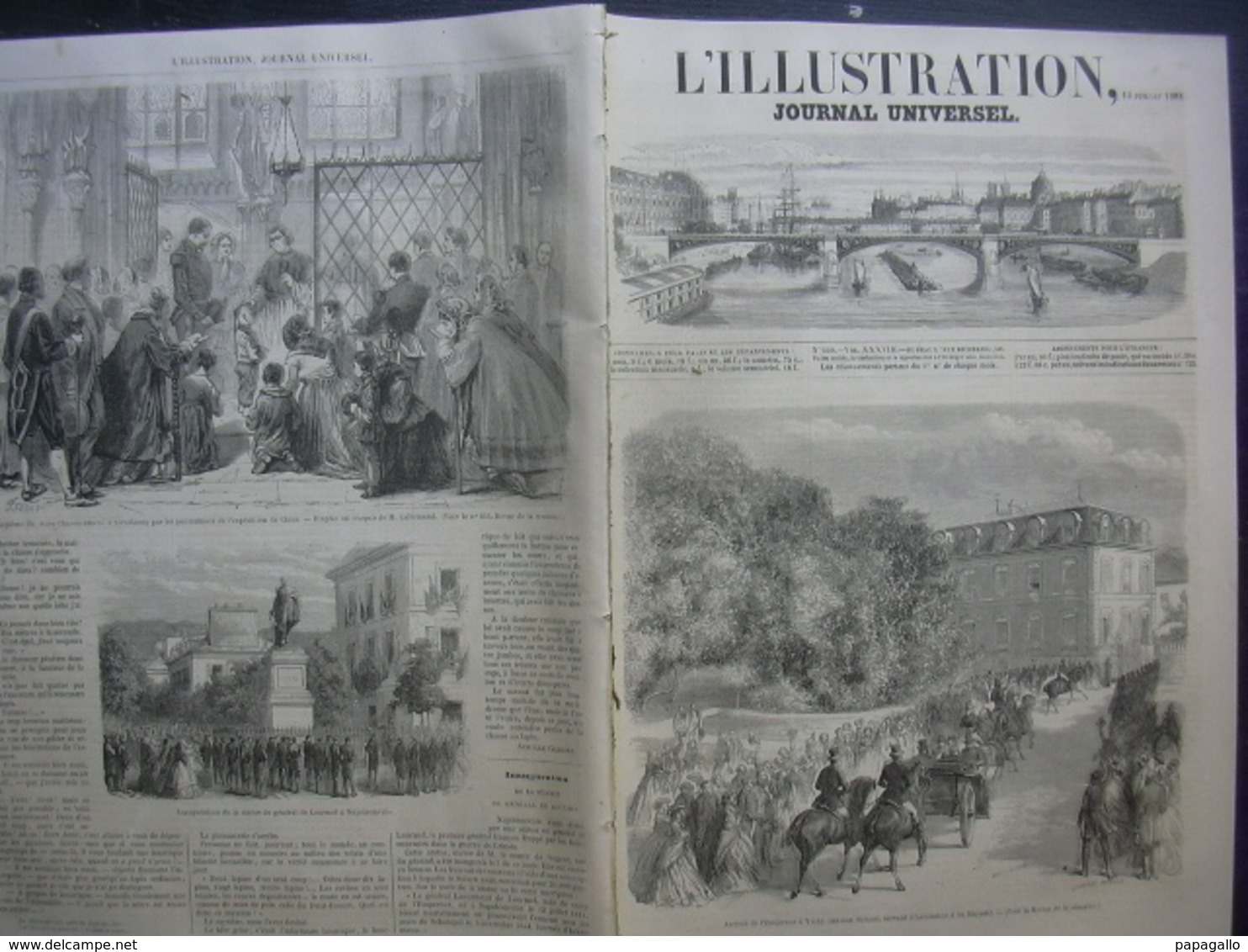 L'ILLUSTRATION 959 ROI SIAM / ETATS-UNIS/ ARABES / UTRECHT / VARSOVIE - 1850 - 1899