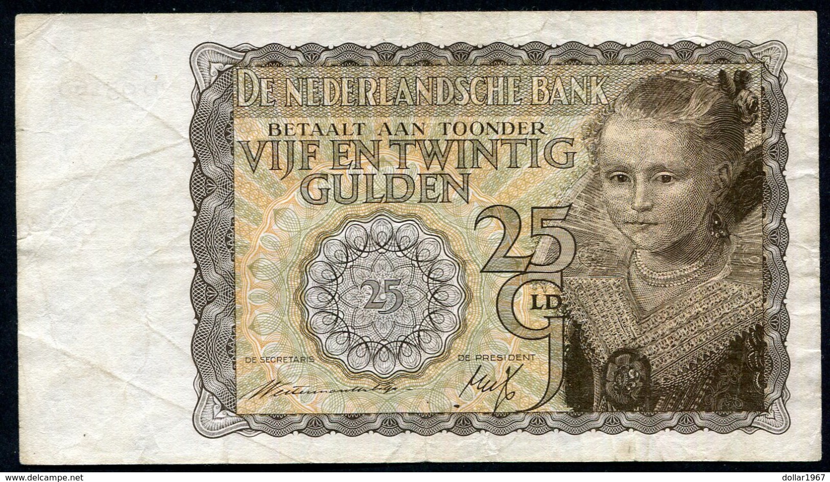 Netherlands  - 25 Gulden 1940 'Prinsesje' - BD 051685 - See The 2 Scans For Condition.(Originalscan ) - [1] …-1815 : Before Kingdom