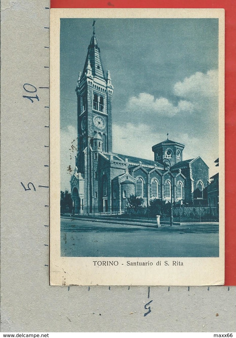 CARTOLINA VG ITALIA - TORINO - Santuario Di S. Rita - 9 X 14 - 1939 - Iglesias