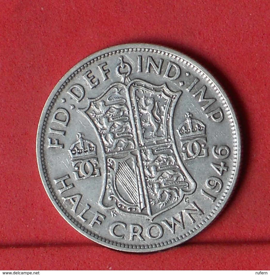 GREAT BRITAIN 1/2 CROWN 1946 - ***SILVER***   KM# 856 - (Nº34317) - K. 1/2 Crown