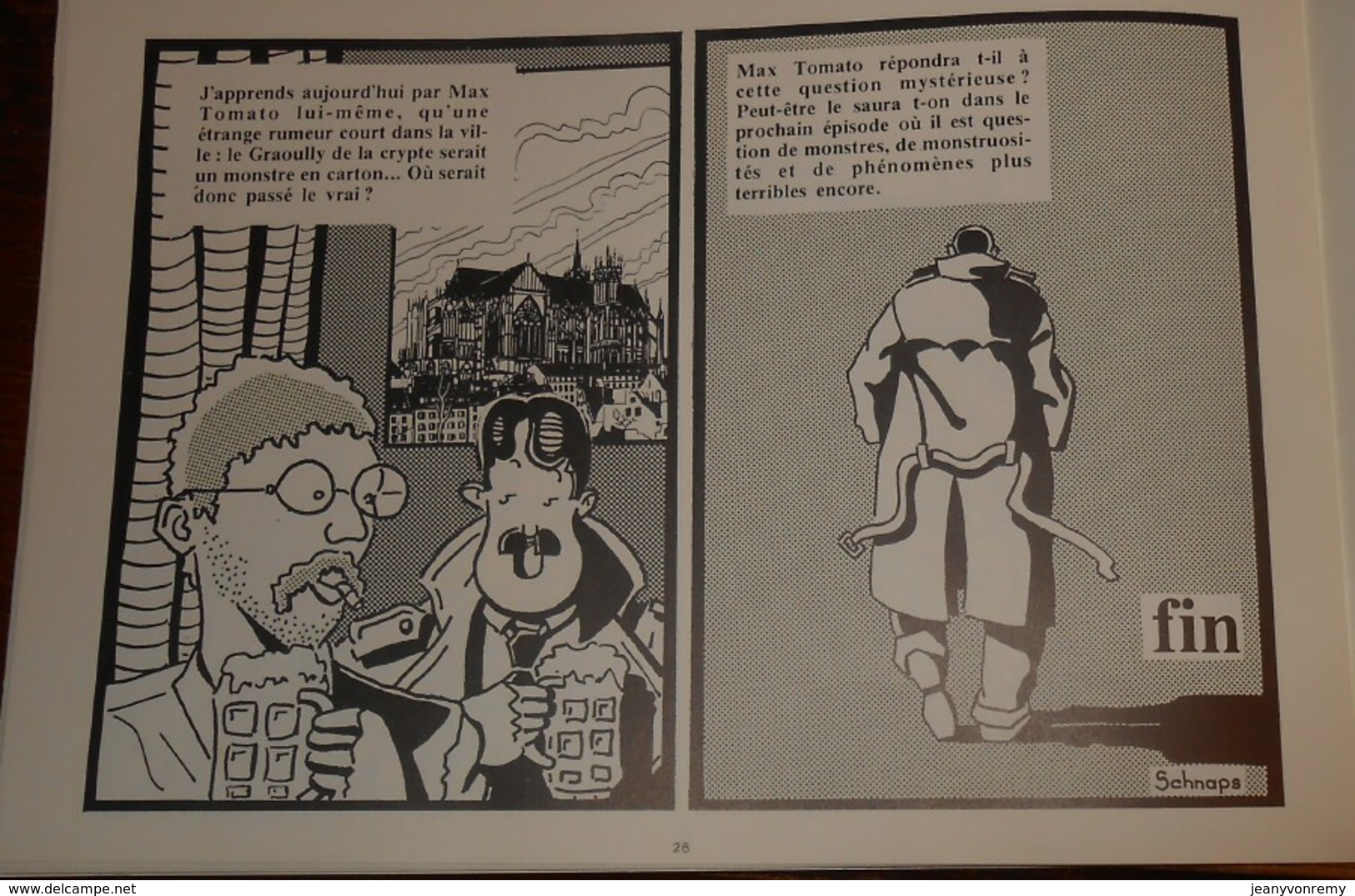 Le mystère de la cathédrale. Une aventure de Max Tomato. Metz fantastique. Schnaps. 1982.