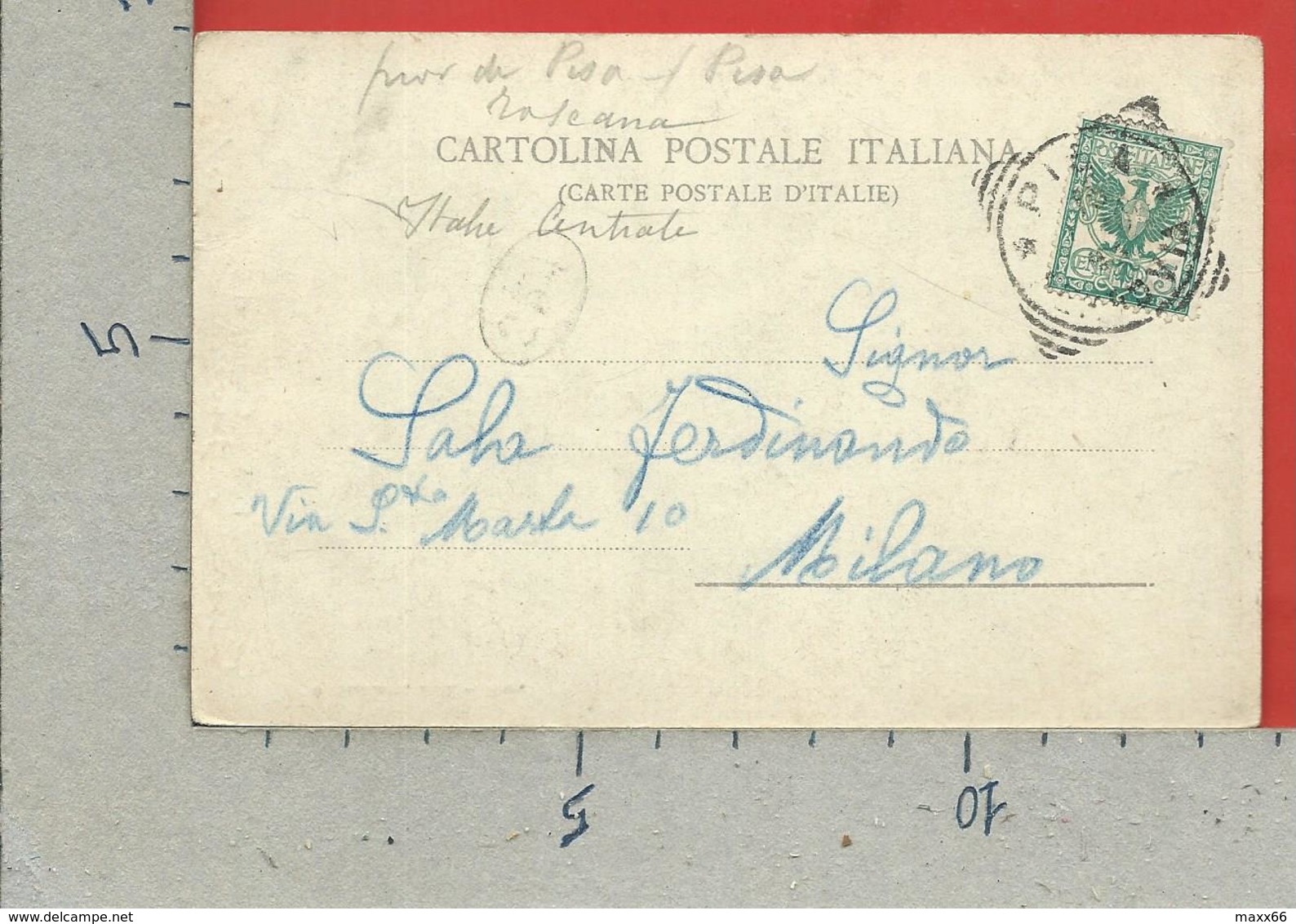 CARTOLINA VG ITALIA - PISA - Lampada Di Galileo - 9 X 14 - 190? - Pisa