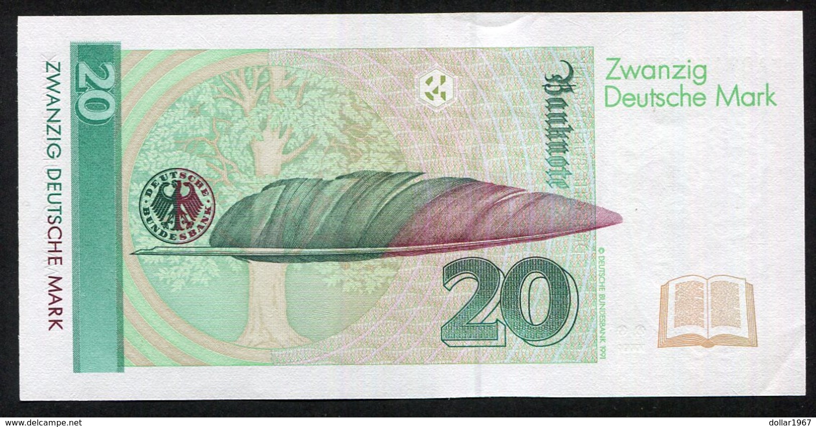 20 Deutsche Mark 1993 , Ersatznote/Replacement - ZA -A1 - See The 2 Scans For Condition.(Originalscan ) - 20 Deutsche Mark