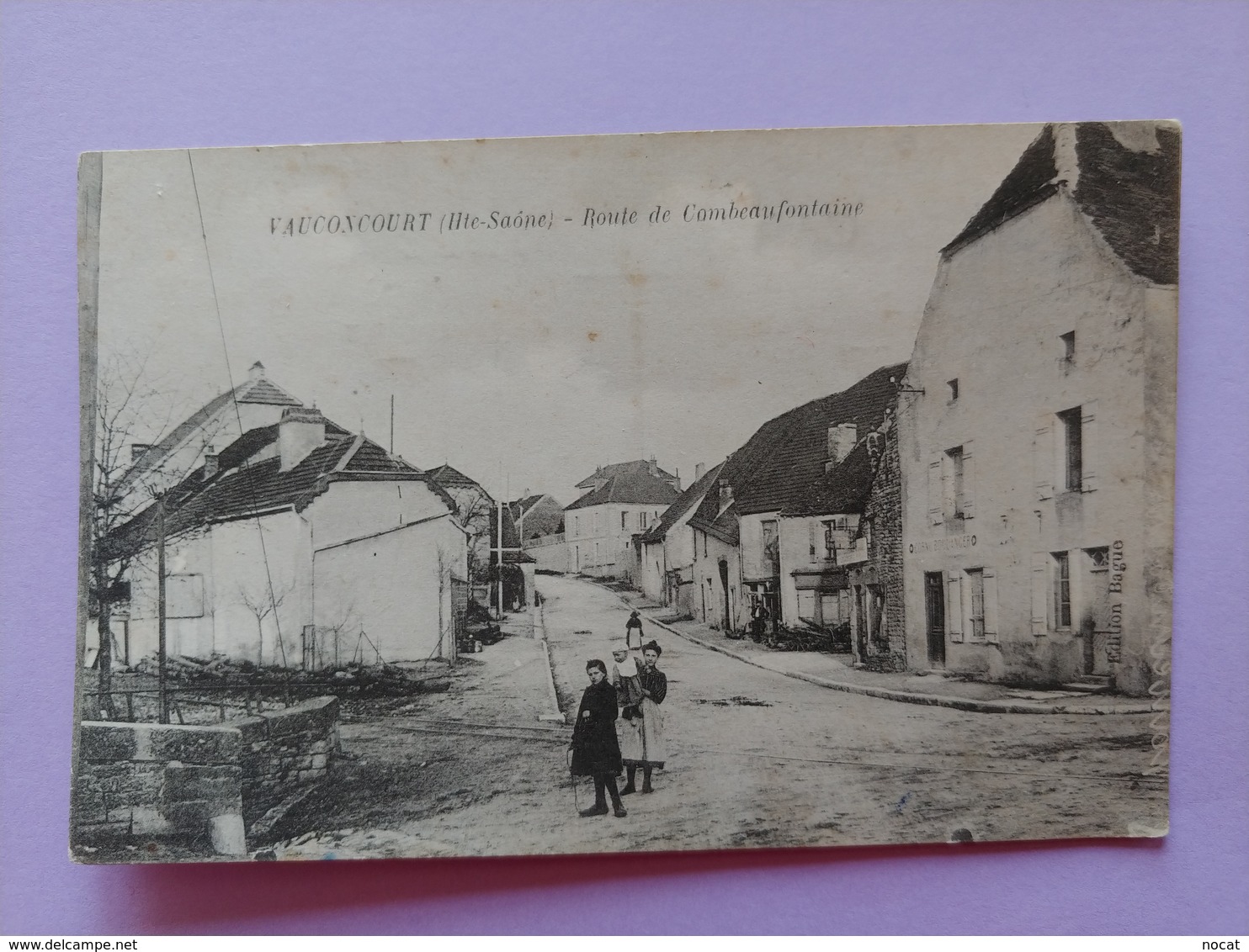 Vauconcourt Route De Combeaufontaine Au Niveau De La Traversée Des Chemins De Fer Vicinaux Haute Saône Franche Comté - Sonstige & Ohne Zuordnung