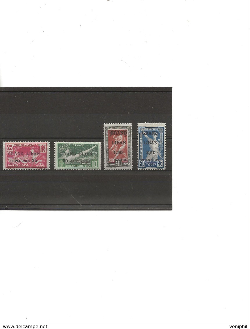 GRAND LIBAN - SERIE JEUX OLYMPIQUES N° 18 A 21 NEUF INFIME CHARNIERE - COTE : 160 € - Unused Stamps