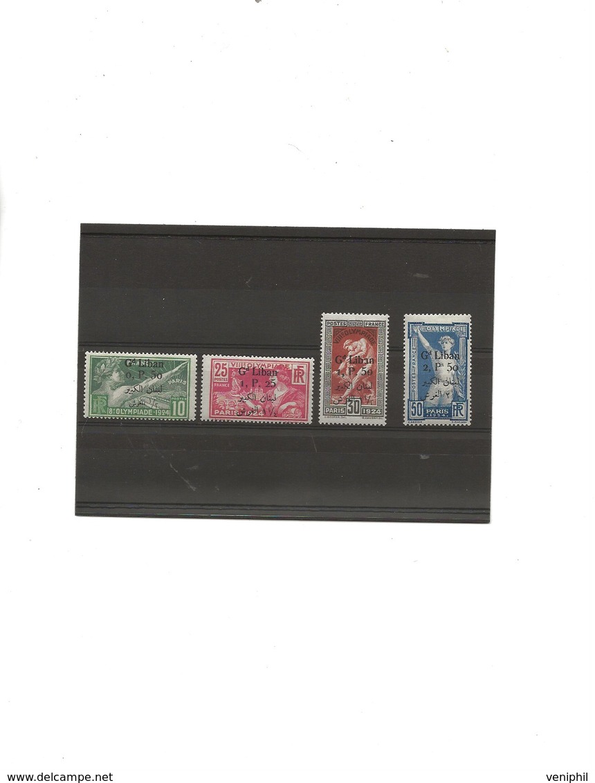 GRAND LIBAN - SERIE JEUX OLYMPIQUES N° 45 A 48  NEUF CHARNIERE - COTE : 160 € - Unused Stamps