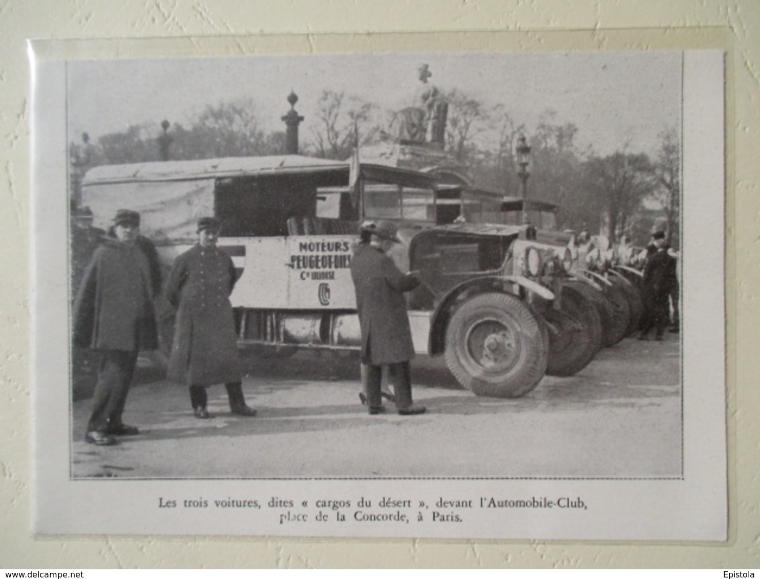 Paris - Départ Du Raid Transafricain  (Cie Lilloise)  En Camion Peugeot Diesel  - Coupure De Presse De 1931 - LKW