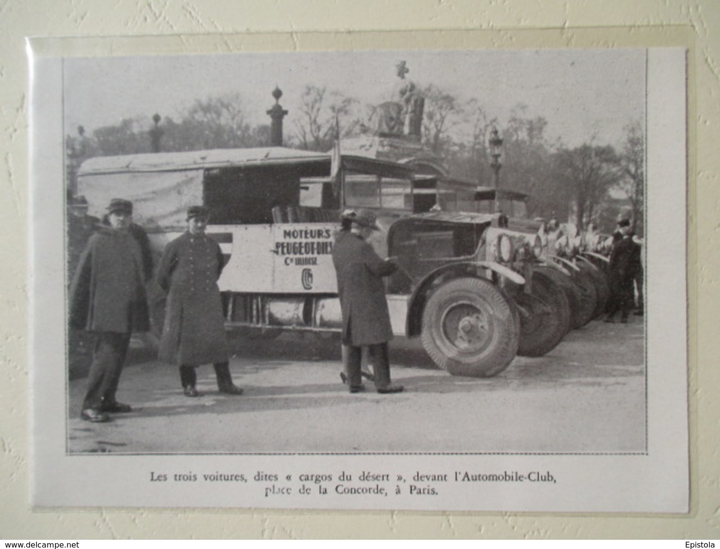 Paris - Départ Du Raid Transafricain  (Cie Lilloise)  En Camion Peugeot Diesel  - Coupure De Presse De 1931 - Camions