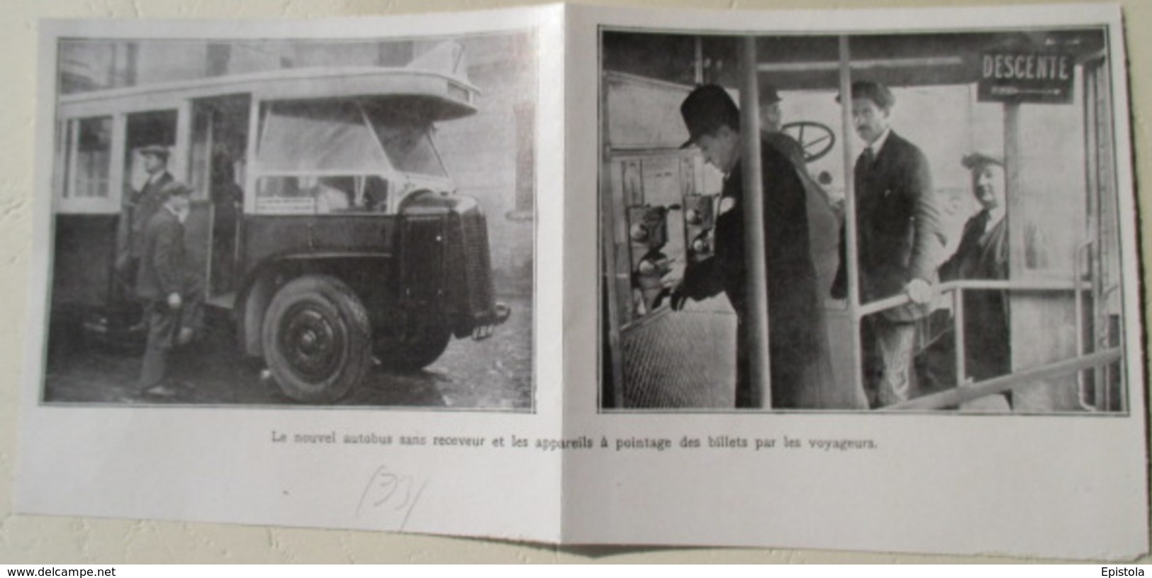 Paris - Nouvel Autobus RATP à Pointage Automatique Sans Receveur   - Coupure De Presse De 1931 - Camions