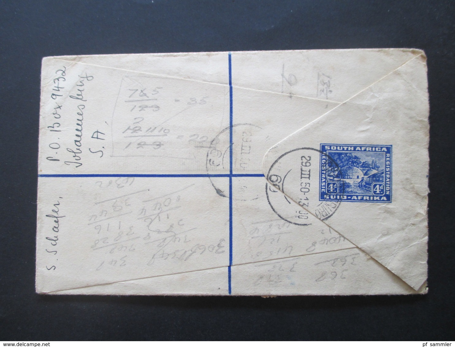 GB Kolonie Süd Afrika / South Afrika Registered Letter 1960 Johannesburg 1 Nach Pontypool England Air Mail / Luftpost - Briefe U. Dokumente