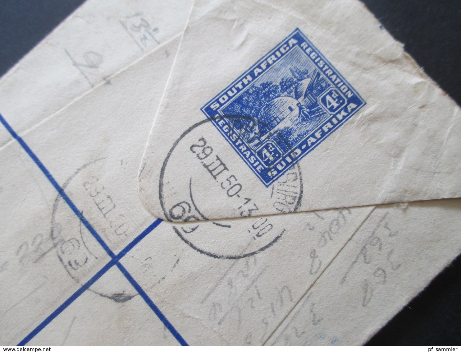 GB Kolonie Süd Afrika / South Afrika Registered Letter 1960 Johannesburg 1 Nach Pontypool England Air Mail / Luftpost - Brieven En Documenten