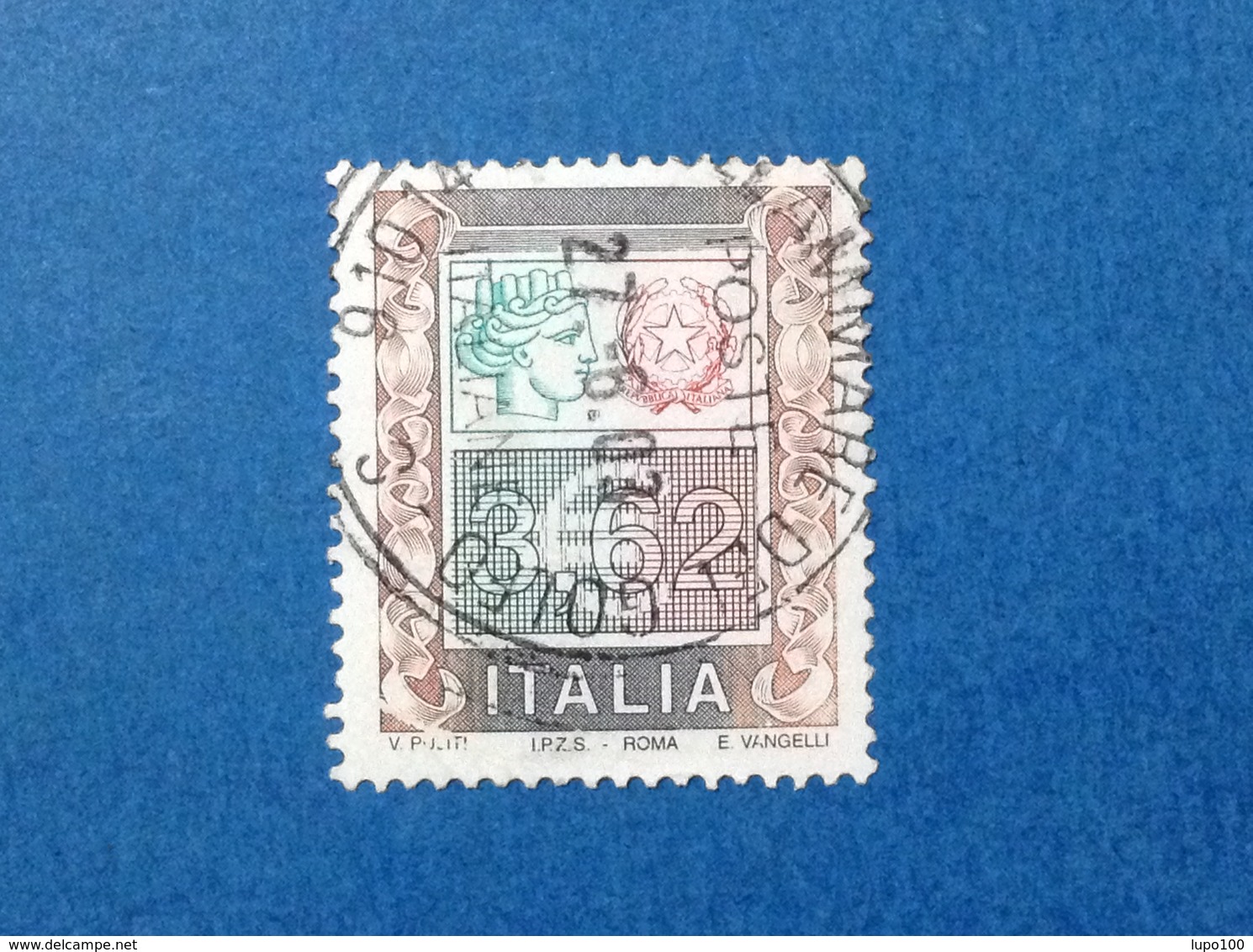 2002 ITALIA FRANCOBOLLO USATO ITALY STAMP USED ALTI VALORI ALTO VALORE 3,62 - 2001-10: Usati