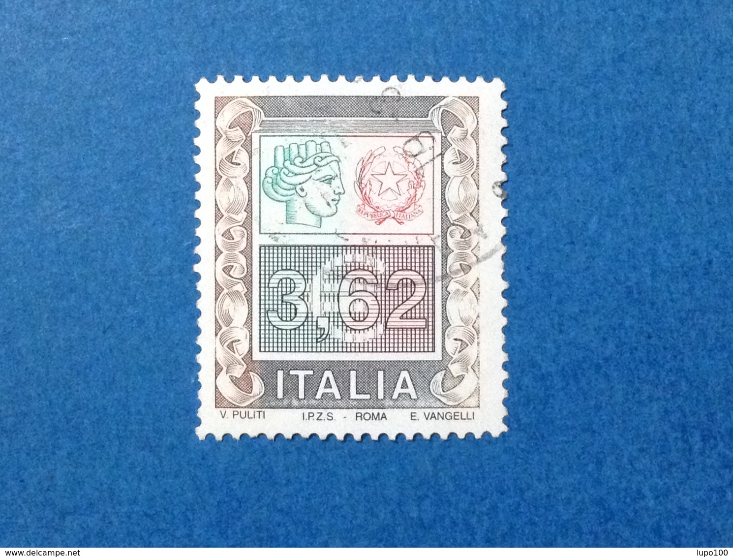 2002 ITALIA FRANCOBOLLO USATO ITALY STAMP USED ALTI VALORI ALTO VALORE 3,62 - 2001-10: Gebraucht