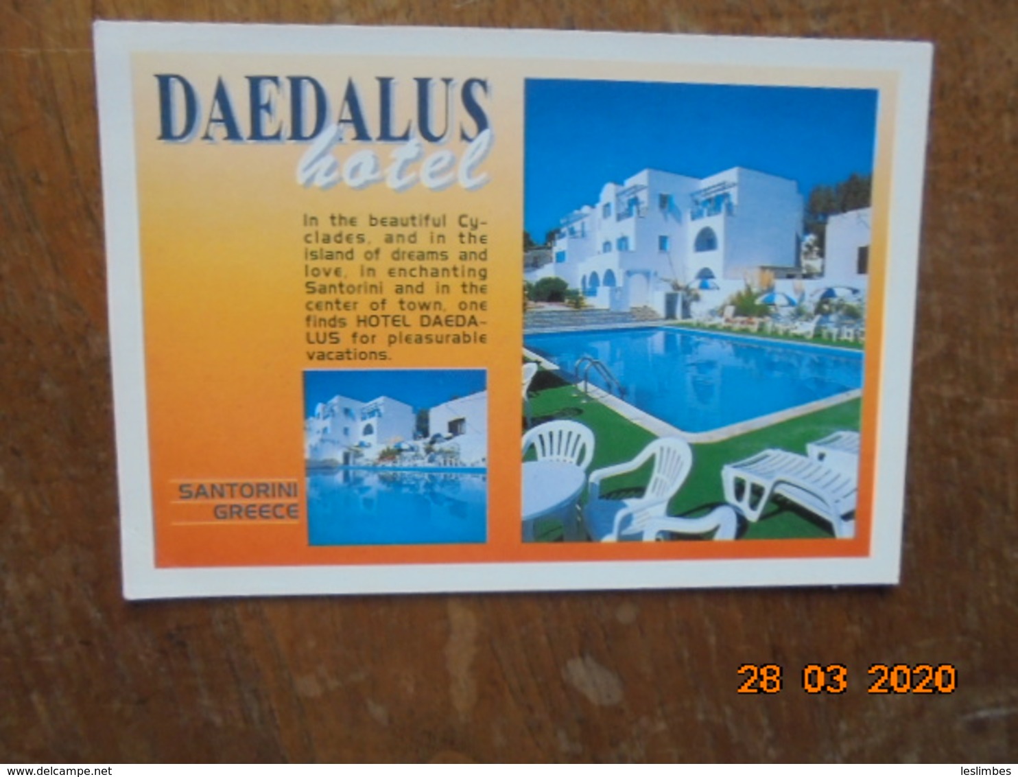 Island Of Santorini. Daedalus Hotel. - Grèce