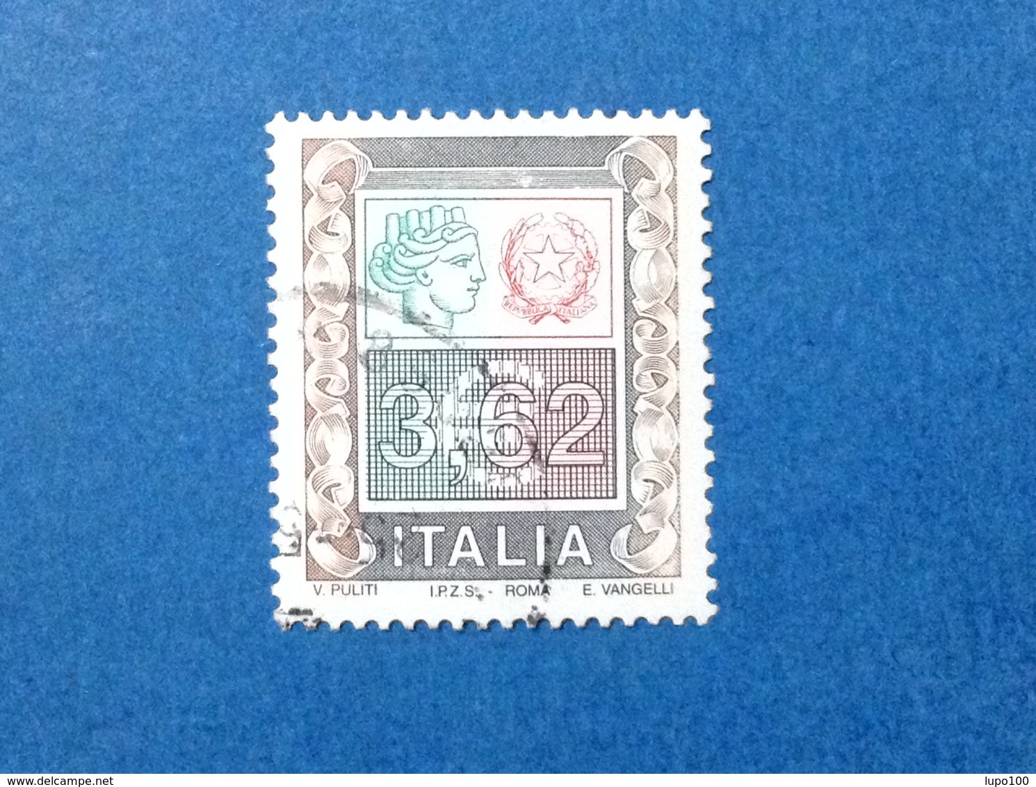 2002 ITALIA FRANCOBOLLO USATO ITALY STAMP USED ALTI VALORI ALTO VALORE 3,62 - 2001-10: Usati