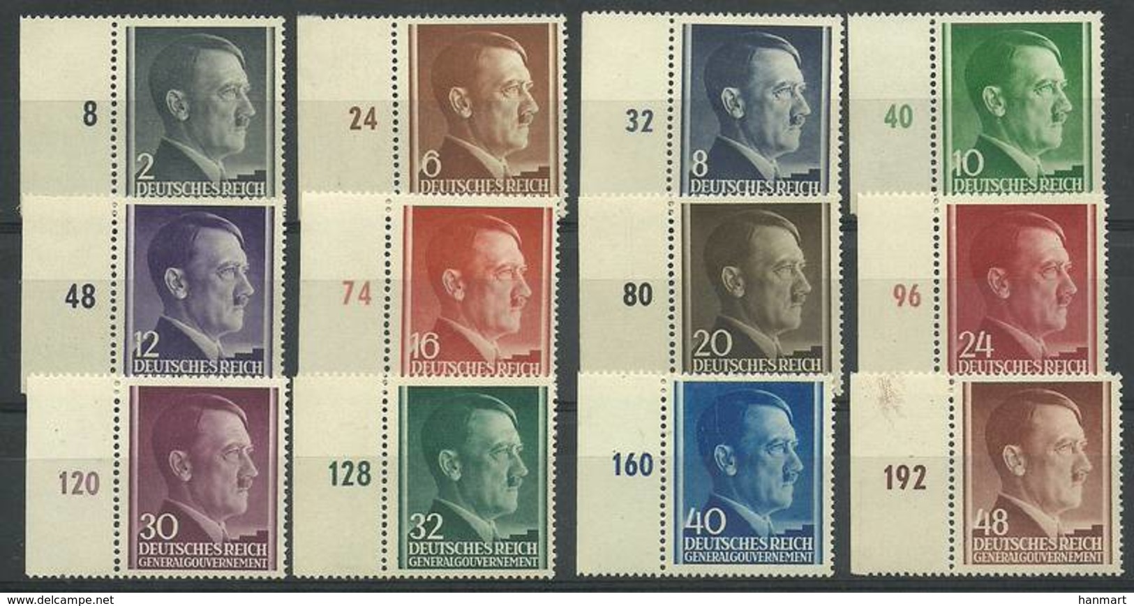 General Gouvernement/GG 1941 Mi 71-82 Fi 71-82 Mh - Mint Hinged ( ZE5 GGBmar71-82 ) - Other & Unclassified