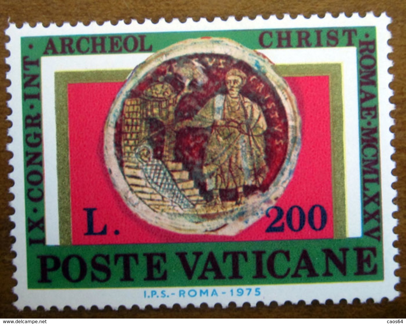 1975 VATICANO 9º Congresso Archeologia Cristiana - Resurrezione Di Lazzaro  Lire 200  Nuovo - Nuovi