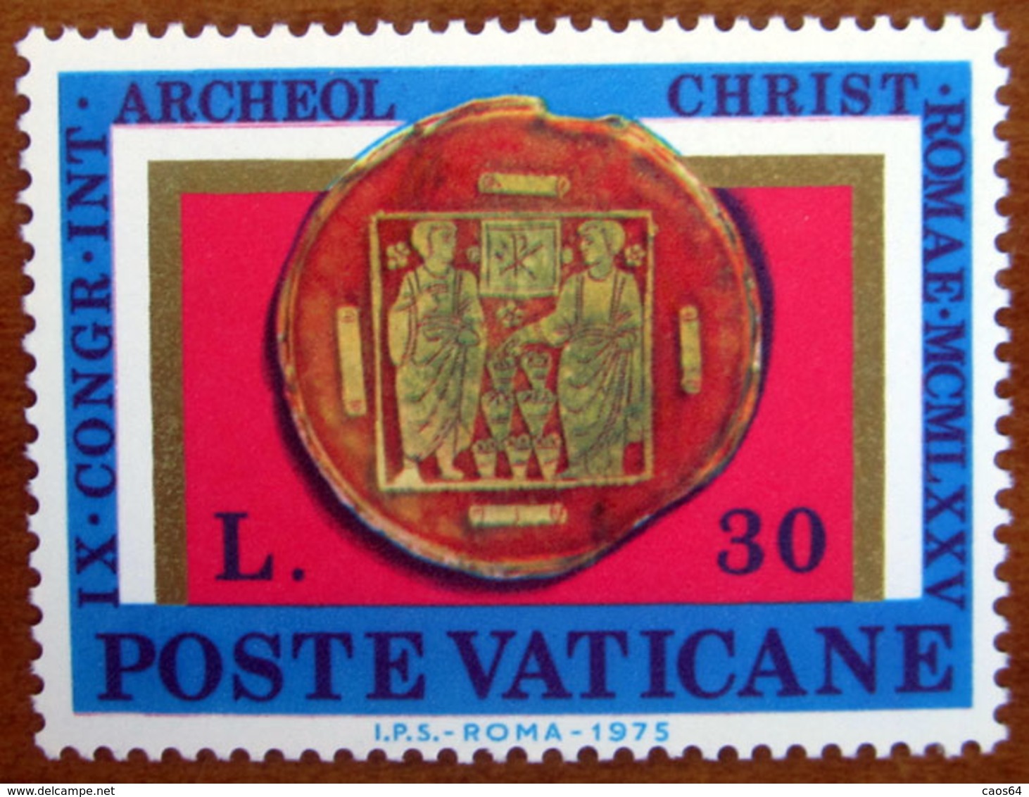 1975 VATICANO 9º Congresso Archeologia Cristiana - Moltiplicazione Dei Pani  Lire 30  Nuovo - Nuovi