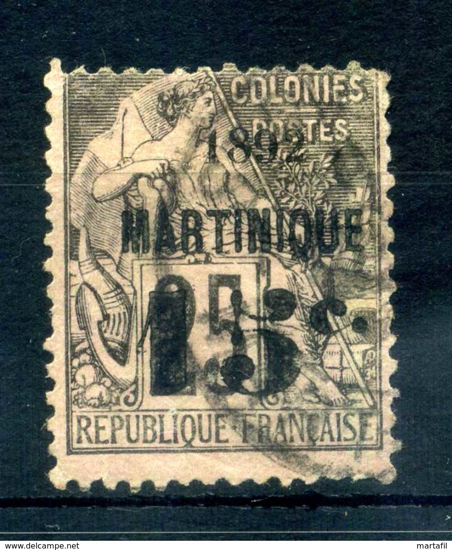 1892 MARTINICA Martinique N.25 USATO - Gebruikt