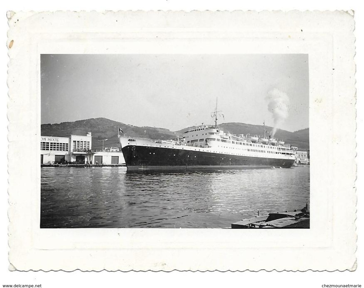 BATEAU PAQUEBOT EL DJEZAIR - PHOTO 10.5*8 CM - Bateaux